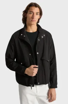 Мужская черная ветровка LT WT NYLON MOCK NECK Черный XL Michael Kors CR5208EBB0