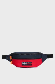 Мужская темно-синяя поясная сумка TJM ARCHIVE BUMBAG CROSSOVER Синий ONESIZE Tommy Jeans AM0AM12399