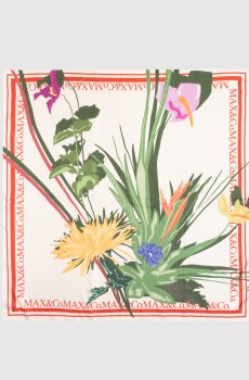 Платок BATTISTA из шелка в цветочный принт