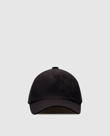 Черная кепка из шерсти и кашемира