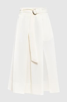 Бежевая юбка миди