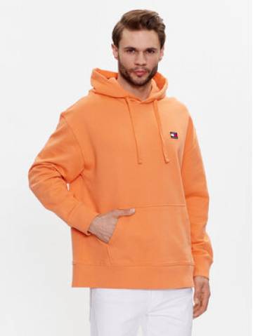 Tommy Jeans Світшот Badge DM0DM16369 Оранжевий Relaxed Fit Tommy Jeans Світшот Badge DM0DM16369 Оранжевий Relaxed Fit