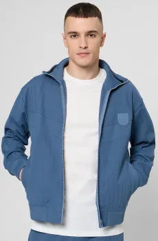 Мужская голубая спортивная кофта в полоску Голубой L HUGO 50553474;496