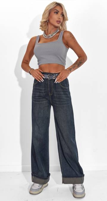 Брюки Lemanta Джинси жіночі широкі 46 (F112)