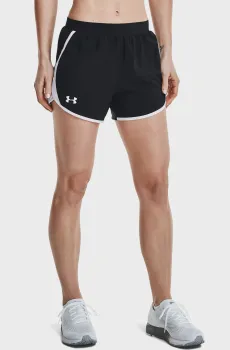 Женские черные шорты UA Fly By 2.0 Short-BLK Черный XS Under Armour 1350196-002