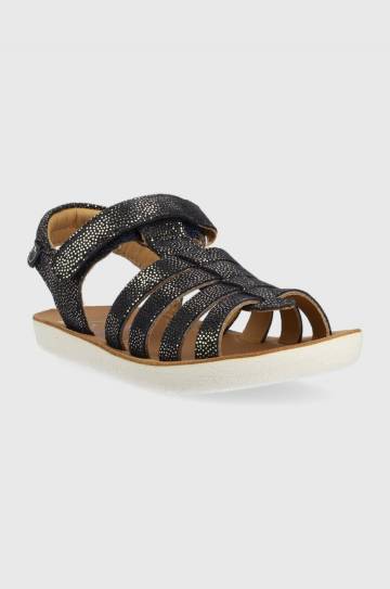 Детские замшевые сандалии Shoo Pom цвет синий