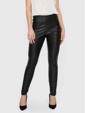 Vero Moda Штани зі штучної шкіри 10257164 Чорний Skinny Fit Vero Moda Штани зі штучної шкіри 10257164 Чорний Skinny Fit