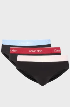 Мужские черные брифы (3 шт) HIP BRIEF Черный L Calvin Klein LV00NB4388