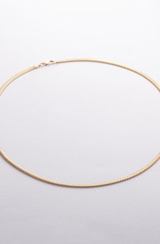Колье "Gisele" в желтом золоте (снейк - 3 мм) ц00388-3