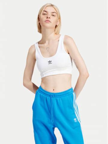 adidas Бюстгальтер-топ adicolor Trefoil IN4116 Білий adidas Бюстгальтер-топ adicolor Trefoil IN4116 Білий