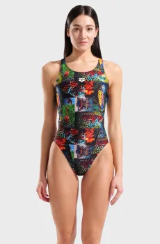 Женский купальник с узором ANIMALIER Разноцветный 40 Arena 011663-501