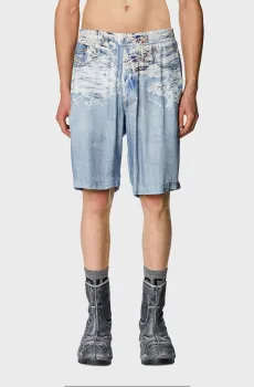 Мужские голубые шорты P-ALSTON-SHORT Голубой 50 Diesel A13423 0LIAM