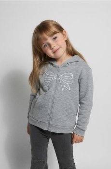 Кофта на блискавці - сірий