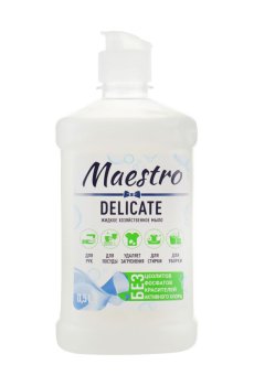 Хозяйственное мыло жидкое Мaestro Delicate, 500 мл