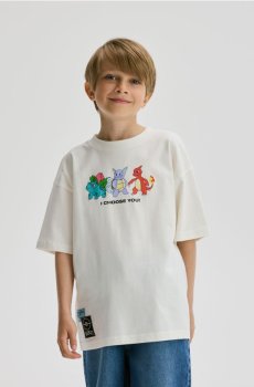 Reserved - Футболка Pokémon - кремовий - 933EG-01X