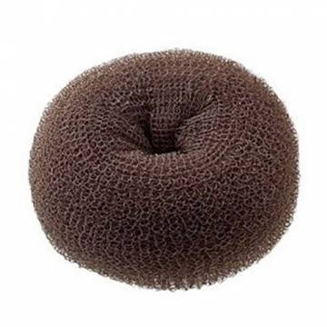 Валик-бублик для волос Cosmo Shop коричневый, диаметр 5 см, 1 шт (ВА108BR)