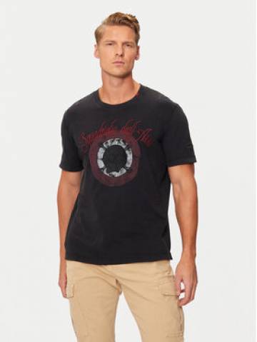 Aeronautica Militare Футболка 242TS2210J615 Чорний Regular Fit Aeronautica Militare Футболка 242TS2210J615 Чорний Regular Fit