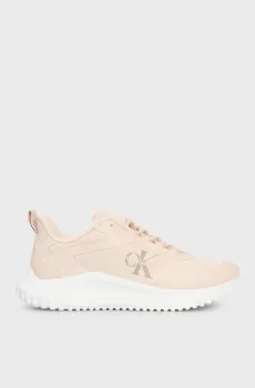 Женские пудровые кроссовки EVA RUNNER LOW LACE MIX ML WN Розовый 36 Calvin Klein YW0YW01442