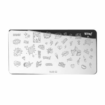 Пластина для стемпинга NUB Stamping Plate S-2 Пластина для стемпинга NUB Stamping Plate S-2