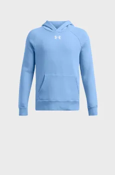 Детское голубое худи UA Rival Fleece Hoodie Голубой 7 Under Armour 1379792-465