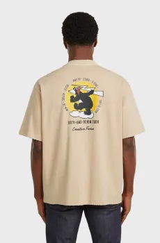 Мужская бежевая футболка Back Бежевый L G-Star RAW D28605,E401