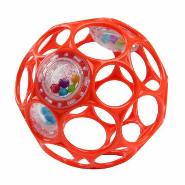 Детская игрушка-погремушка Bright Starts Oball Rattle красная, с рождения (11487) Детская игрушка-погремушка Bright Starts Oball Rattle красная, с рождения (11487)