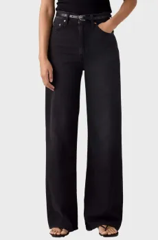 Женские черные джинсы Ribcage Wide Leg Черный 26-32 Levi’s® A6081;0076