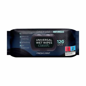 Влажные салфетки Naturelle Universal Wet Wipes Classic Fresh & Mint, 120 шт Влажные салфетки Naturelle Universal Wet Wipes Classic Fresh & Mint, 120 шт
