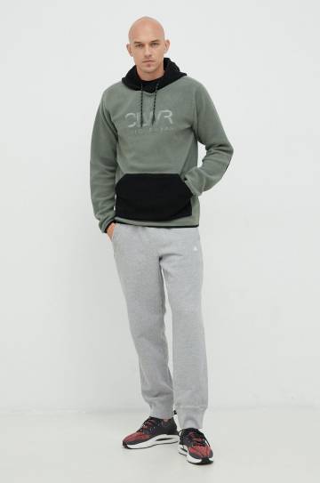 Кофта Colourwear мужская цвет зелёный с капюшоном с аппликацией Кофта Colourwear мужская цвет зелёный с капюшоном с аппликацией