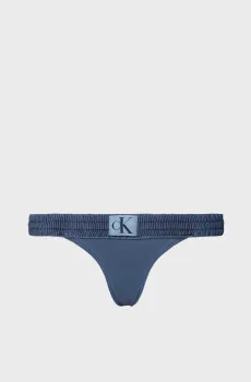 Женские синие трусики от купальника BRAZILIAN Синий S Calvin Klein KW0KW02065