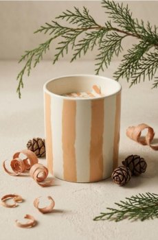 Ароматична свічка Cedarwood & Cypress - гірчичний