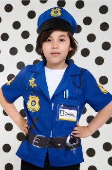 Карнавальний костюм поліцейського - індиго