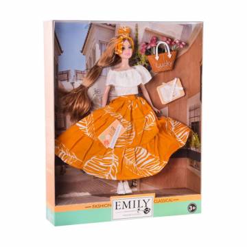 Детская кукла Emily Rolisha с аксессуарами, шарнирная, от 3 лет, 28.5*6.5*36 см (QJ111A) Детская кукла Emily Rolisha с аксессуарами, шарнирная, от 3 лет, 28.5*6.5*36 см (QJ111A)