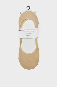 Женские бежевые следы (2 пары) TH WOMEN FOOTIE INVISBLE Бежевый 35-38 Tommy Hilfiger 343025001