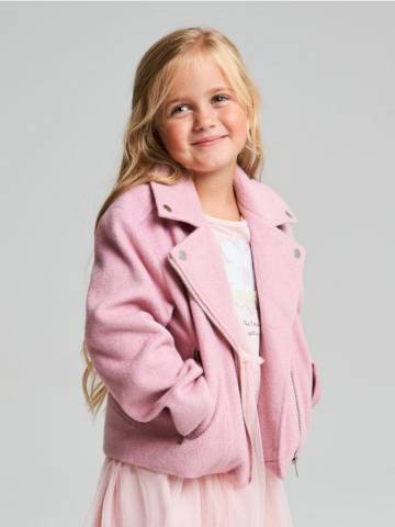 Байкерська куртка - пильно-рожевий