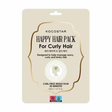 Уценка! Тканевая маска Kocostar Happy Hair Pack для вьющихся волос, 30 мл Уценка! Тканевая маска Kocostar Happy Hair Pack для вьющихся волос, 30 мл