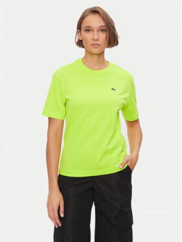 Lacoste Футболка TF7215 Жовтий Loose Fit Lacoste Футболка TF7215 Жовтий Loose Fit