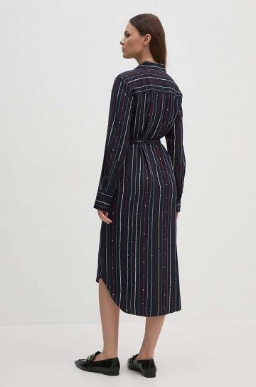 Платье Tommy Hilfiger цвет синий midi прямое WW0WW42302 Платье Tommy Hilfiger цвет синий midi прямое WW0WW42302