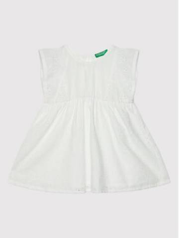 United Colors Of Benetton Літня сукня 4POCGV00B Білий Regular Fit United Colors Of Benetton Літня сукня 4POCGV00B Білий Regular Fit