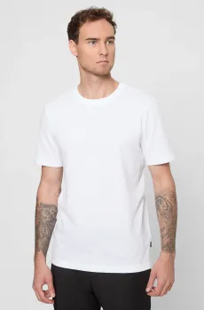 Мужская белая футболка Белый M BOSS 50452680;100