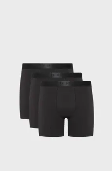 Мужские черные боксеры (3 шт) 3P BOXER BRIEF Черный S Tommy Hilfiger UM0UM03393