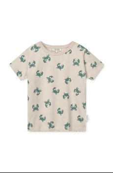 Детская хлопковая футболка Liewood Apia Printed Shortsleeve T-shirt