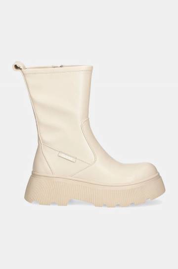 Полусапожки Guess NEREA женские цвет бежевый на платформе FLFNER ELE10 Полусапожки Guess NEREA женские цвет бежевый на платформе FLFNER ELE10