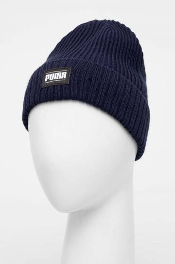Шапка Puma цвет синий из тонкого трикотажа Шапка Puma цвет синий из тонкого трикотажа