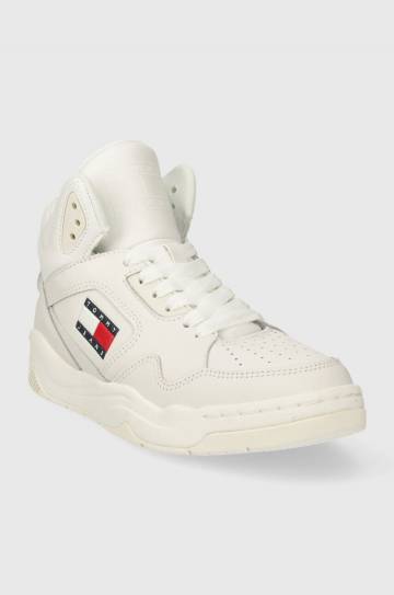 Кроссовки Tommy Jeans TJW NEW BASKET MC цвет белый EN0EN02493 Кроссовки Tommy Jeans TJW NEW BASKET MC цвет белый EN0EN02493