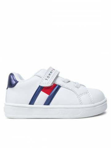 Tommy Hilfiger Снікерcи Signature Tape Hook And Loop Sneakers T1A9-33516-1351 Білий Tommy Hilfiger Снікерcи Signature Tape Hook And Loop Sneakers T1A9-33516-1351 Білий