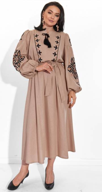 Сукні великіх розмірів Lemanta Лляна сукня з українською вишивкою 52 (7030) Сукні великіх розмірів Lemanta Лляна сукня з українською вишивкою 52 (7030)