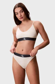 Женский желтый топ в полоску UNLINED Желтый XS Calvin Klein LV00QF8814