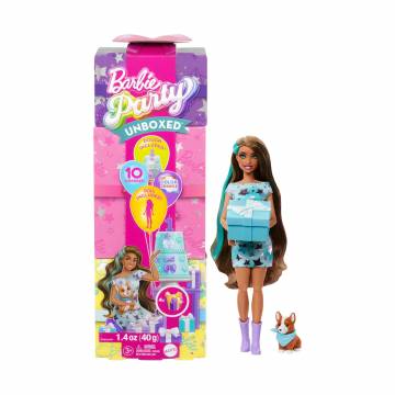 Кукла Barbie Вечеринка-сюрприз, в бирюзовых тонах, с аксессуарами, от 3 лет (JFG72) Кукла Barbie Вечеринка-сюрприз, в бирюзовых тонах, с аксессуарами, от 3 лет (JFG72)