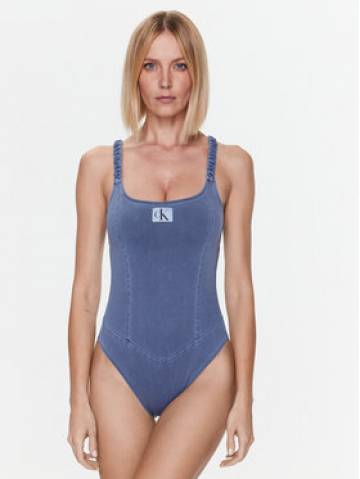 Calvin Klein Swimwear Купальник KW0KW02072 Голубий Calvin Klein Swimwear Купальник KW0KW02072 Голубий